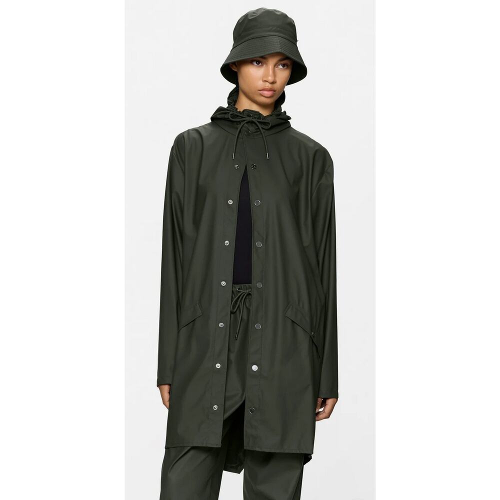Rains Long Jacket - Green XL NWT